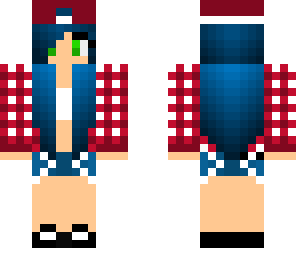 red flannel with hat
