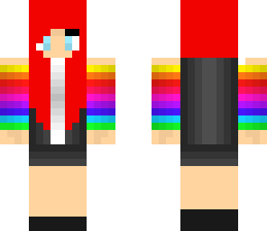 red rainbow girl