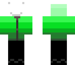 slender in a green hoodie