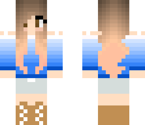 blue ombre girl