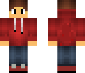 red hoodie