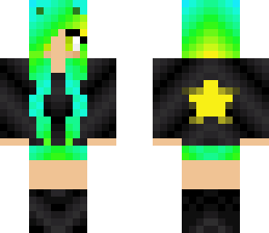 neon kitty girl