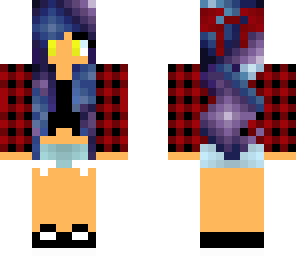 flannel galaxy girl
