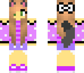 purple kitty girl