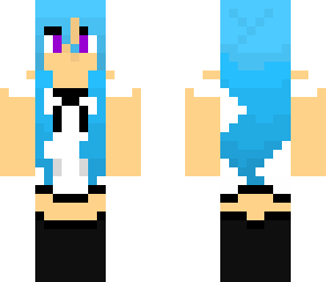 blue anime girly
