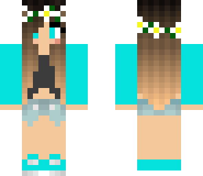 light blue summer girl 