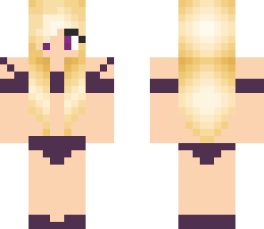 purple bikini girl
