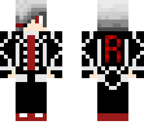 vampire emo white hair and headset 