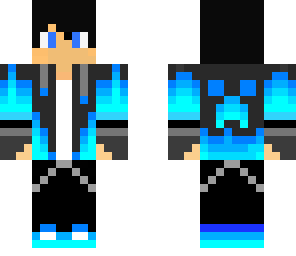 blue hoodie