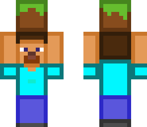 steve with grass