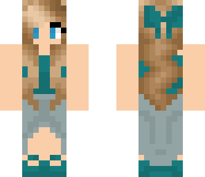 girl with bow and dress