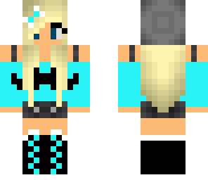 blue mustache girl