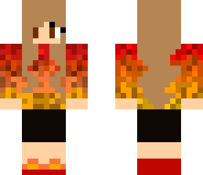 fire jacket girl