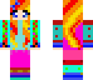 rainbow girl