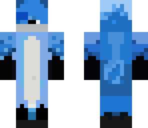 bright blue wolf