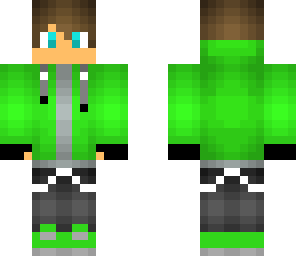 green hoodie