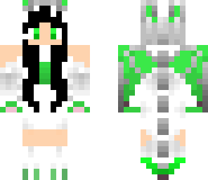 black haired green dragon girl