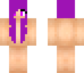 purple hair girl skin base