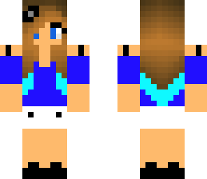 simple blue girl