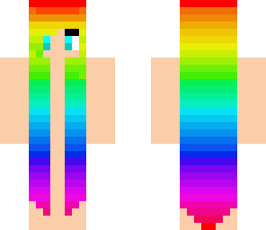 rainbow hair girl