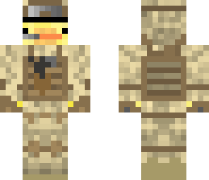 soldier duck with a gun