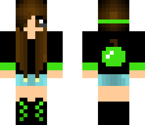 green apple gamer girl
