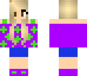 purple and green skin