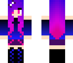 blue and purple girl