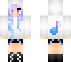 blue and purple musical girl