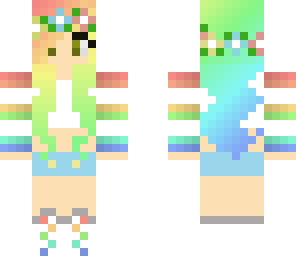 rainbow flower girl