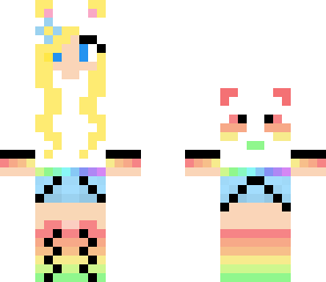 panda girl blonde
