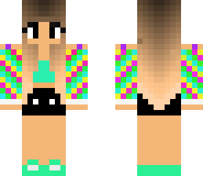 rainbow cute girl