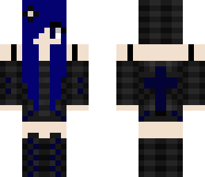 blue emo girl