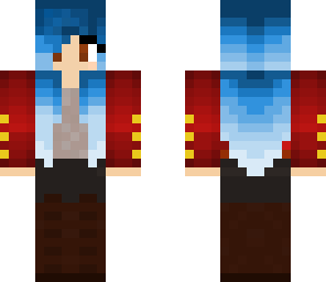 pirate blue hair girl