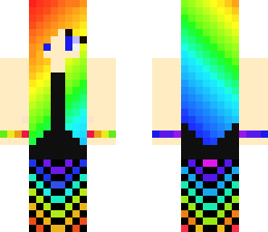 rainbow crazy girl