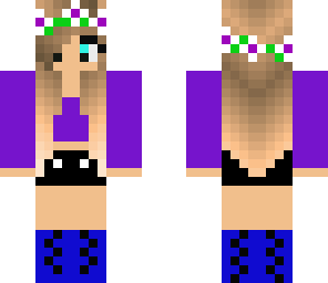 cute purple girl