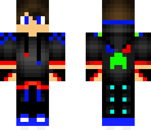 cool red and blue boy