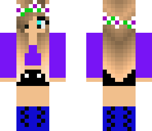 cute purple girl
