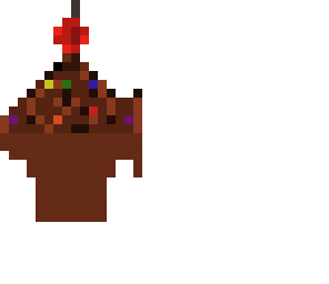 a cupcake with a cherry on top