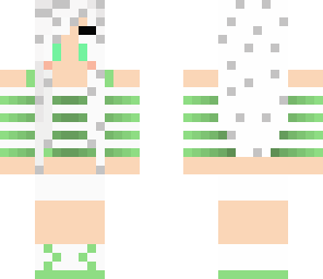 white hair skin
