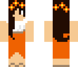 orange prom girl edit