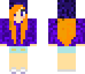 cute purple girl