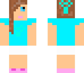blue shirt girl