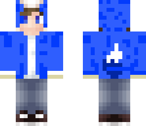 blue cute guy
