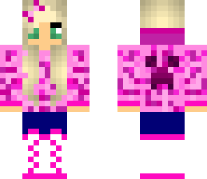 cute pink creeper girl