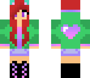 red hair hoodie