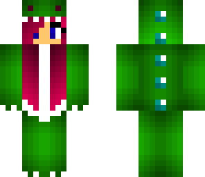 green dino girl