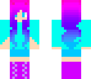 blue kitty girl