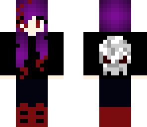 vampire skull goth girl
