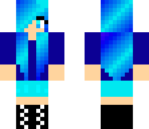 blue girl skin